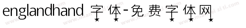 englandhand 字体字体转换